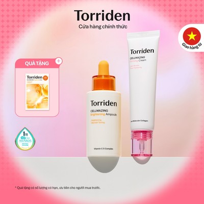 [Torriden Chính hãng] [SET] Kem dưỡng săn chắc da và Tinh chất dưỡng trắng sáng da CELLMAZING, 60ml+30ml