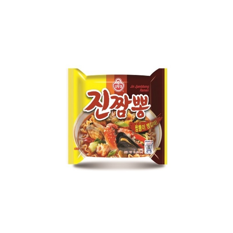 Ottogi Jin Jjambbong 130g / Ottogi Real Cheese Ramen 135g / Ottogi Odongtongmyeon 120g / Mì Ottogi R