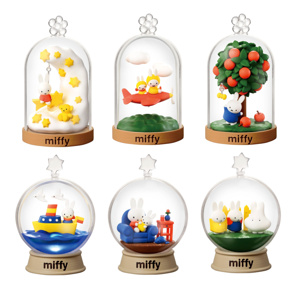 Re-Ment Miffy Terrarium Blind Box | Ngẫu nhiên 1/6 mẫu | Figure mini dễ thương | Đồ trang trí bàn