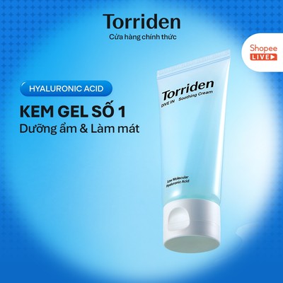 [Torriden x Lucie] Kem dưỡng làm dịu da DIVE IN chứa Hyaluronic Acid, 100ml (Tube)