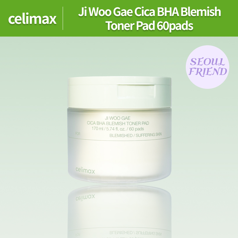 [CELIMAX] Ji Woo Gae Cica BHA Blemish Toner Pad 60pads