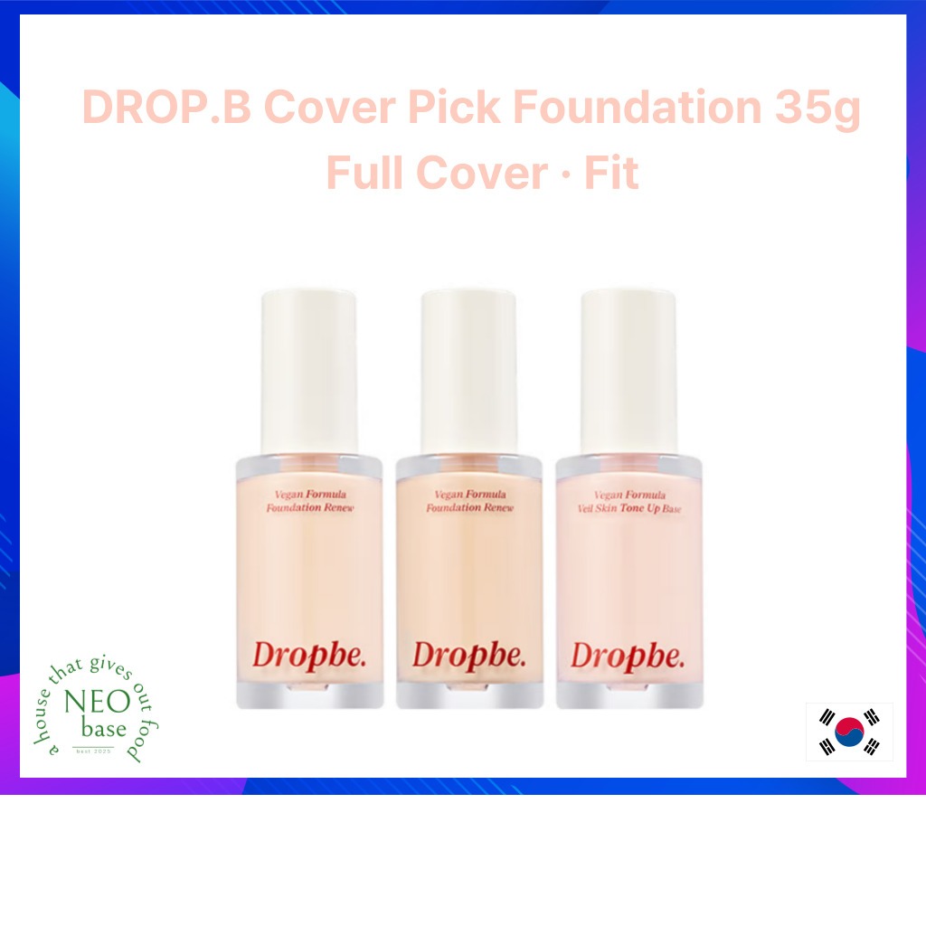 DROPBE Colors Cover Pick Foundation Renew 35g / No.01 Màu be nhạt · No.02 Màu be tự nhiên / Bảo hiểm