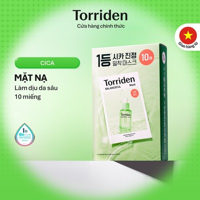 [Torriden Chính hãng] Mặt nạ giấy BALANCEFUL CICA, 10 miếng, Mask
