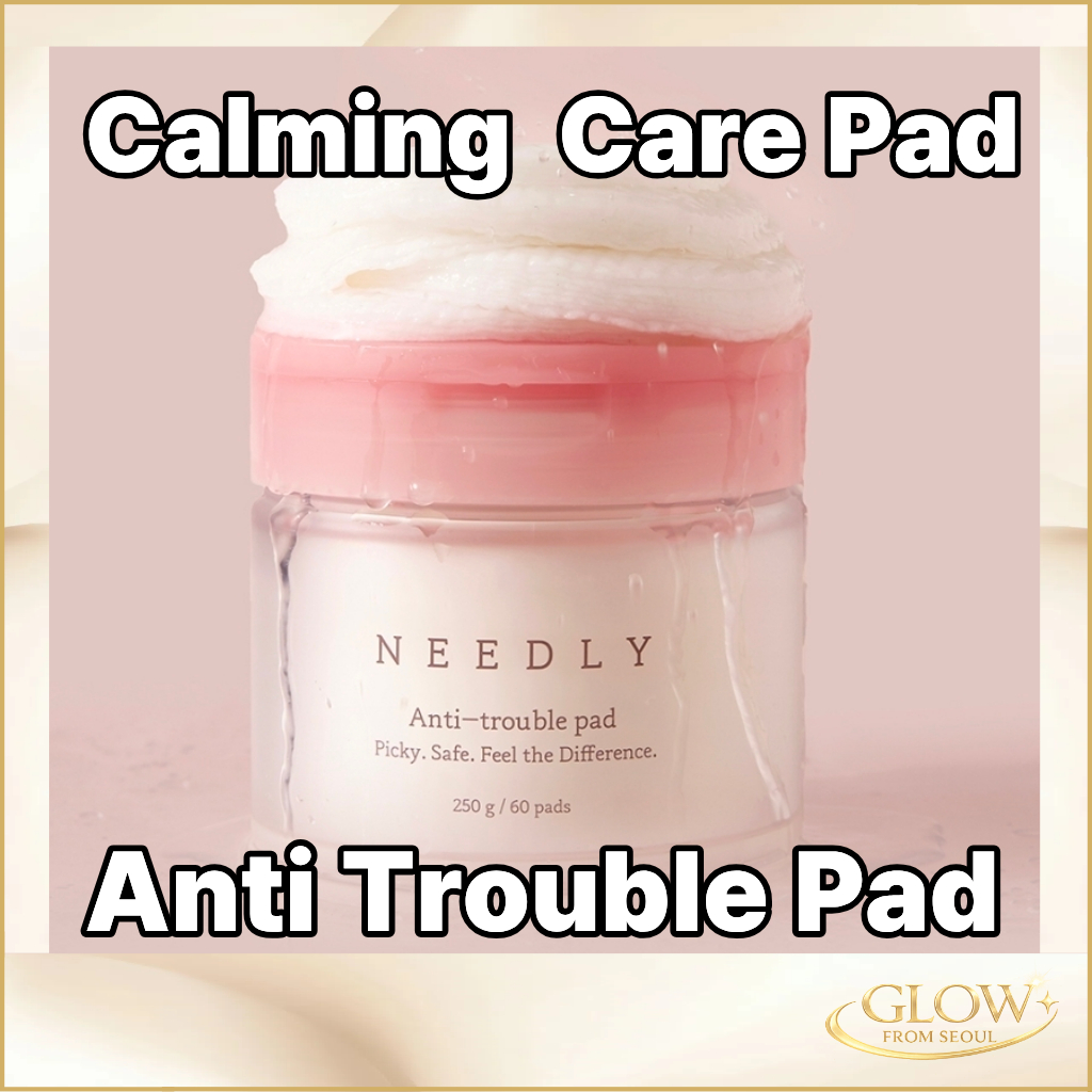NEEDLY Anti Trouble Pad 60 Miếng 250g Chăm Sóc Mụn Làm Dịu Tẩy Tế Bào Chết Toner Pad Chăm Sóc Da Hàn
