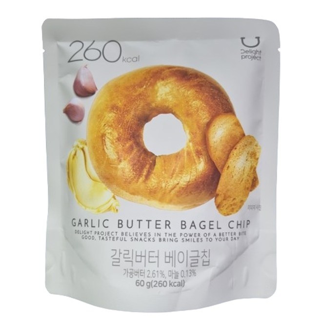 CJ Olive Young Tỏi Bơ Bagel Chips 60g