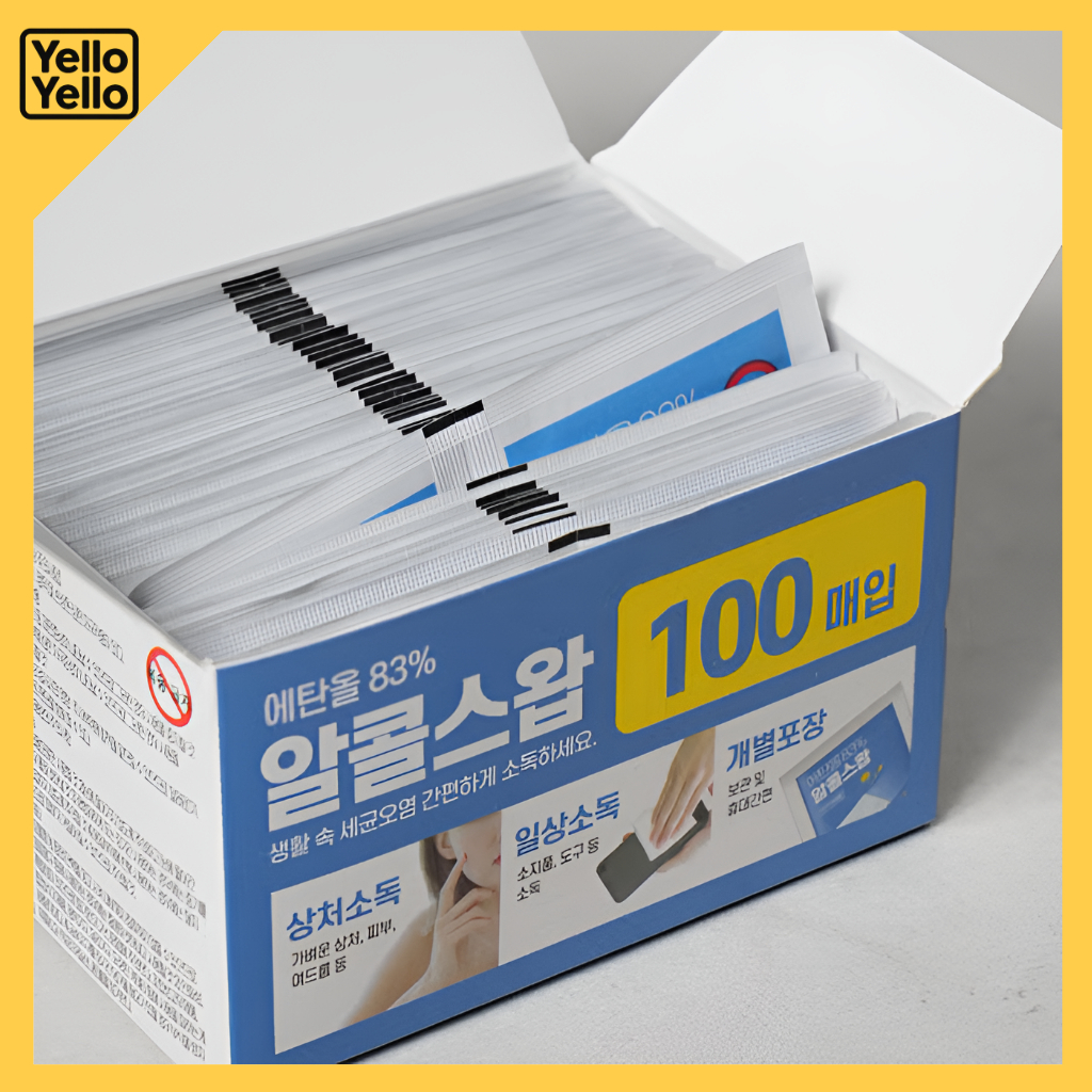 DAISO Ethanol 83% Cốc cồn 100 chiếc Gói riêng biệt Chăm sóc vệ sinh di động