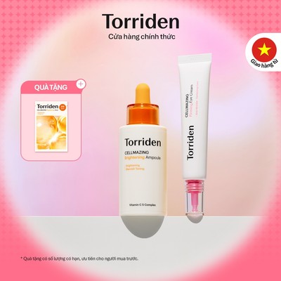 [Torriden Chính hãng] [SET] Tinh chất dưỡng trắng sáng dat và kem dưỡng mắt CELLMAZING, 30ml+30ml