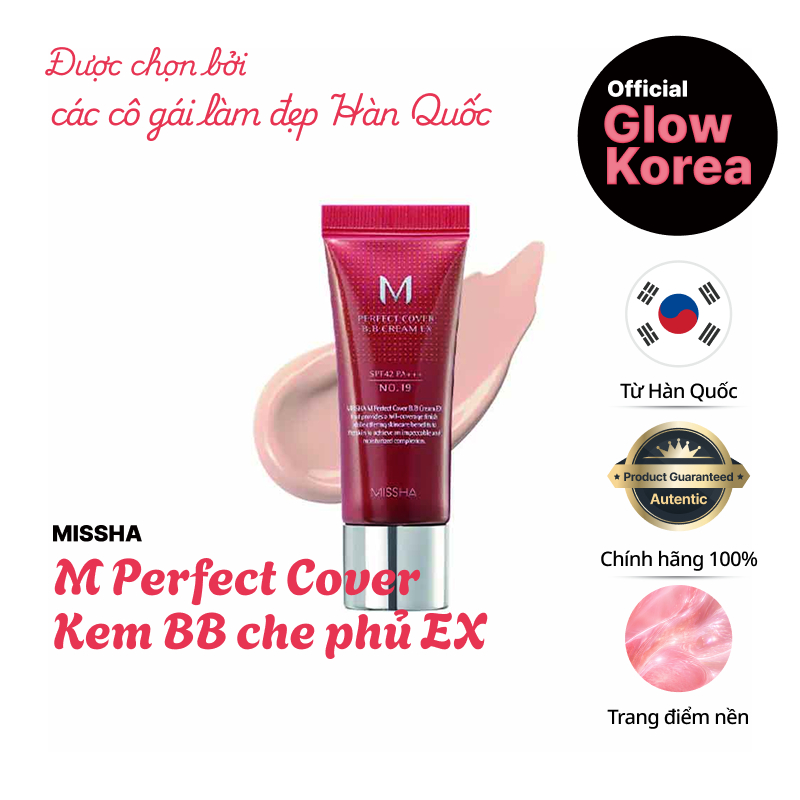 [MISSHA] M Perfect Cover BB Cream EX (MISSHA Kem Nền BB M Perfect Cover EX) / 5 màu