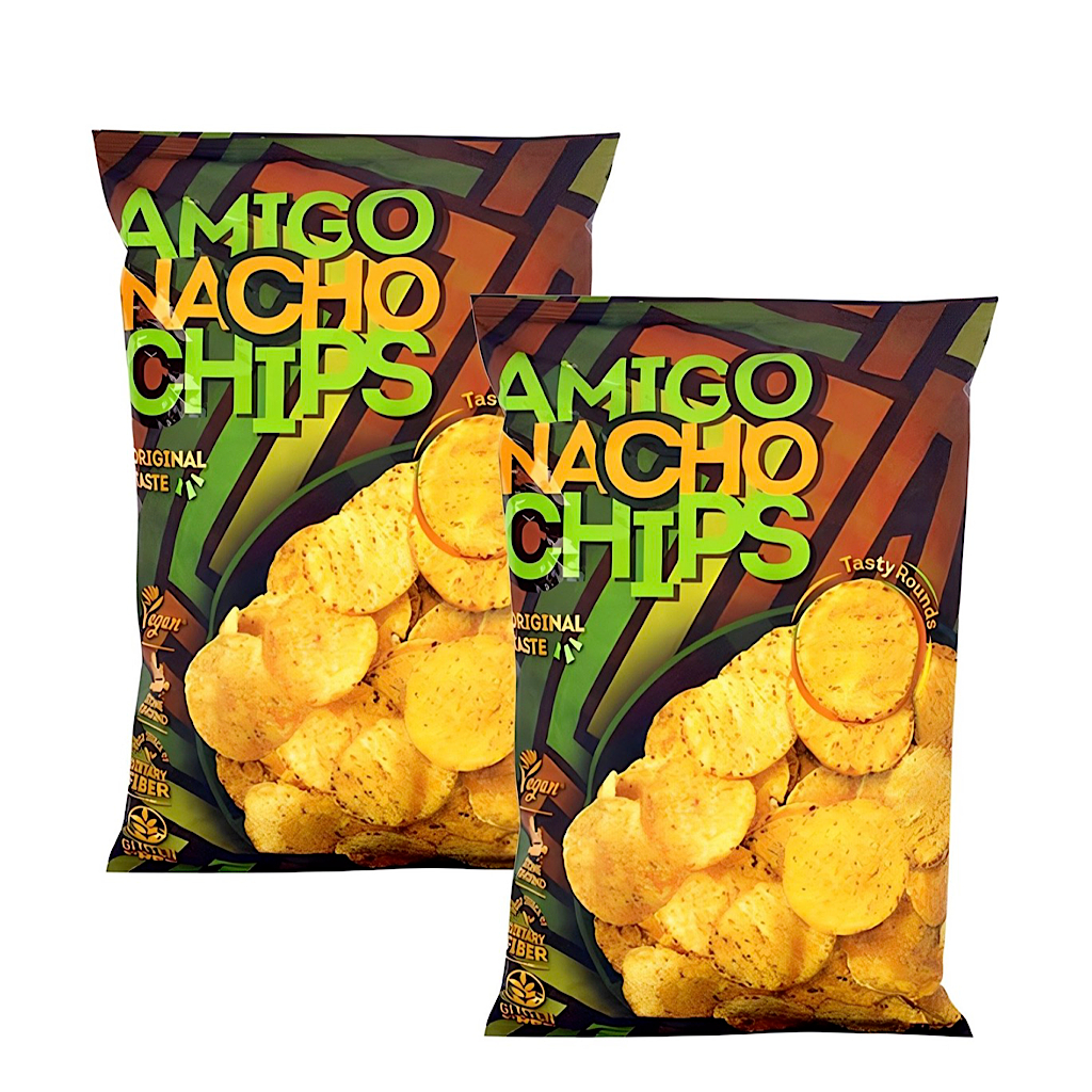 Amigo Nacho Chips Original 454g Bắp Snac phổ biến Hàn Quốc cỡ lớn