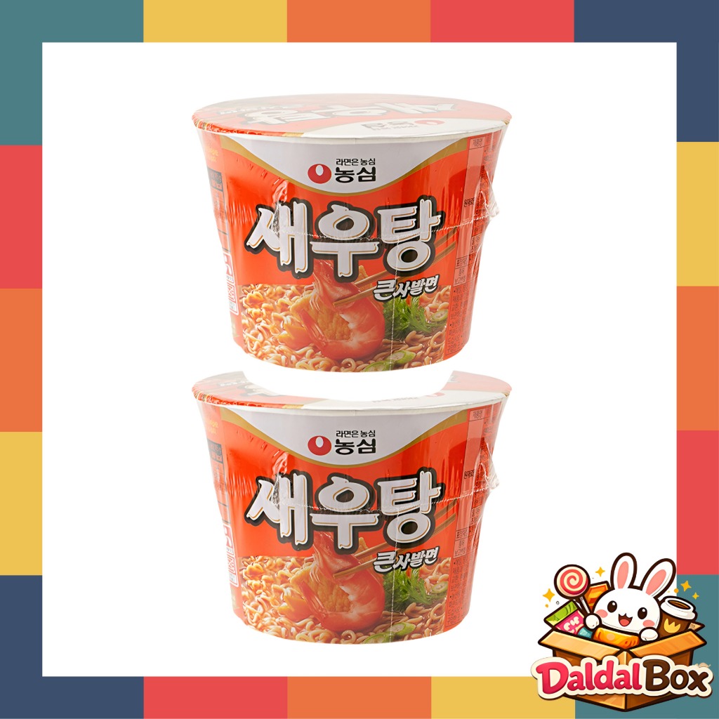[♥ Nongshim ♥] Mì ramen Tôm Hàn Quốc / Mì Bát Lớn 2 Gói Từ Hàn Quốc / Made in Korea DalDalBOX