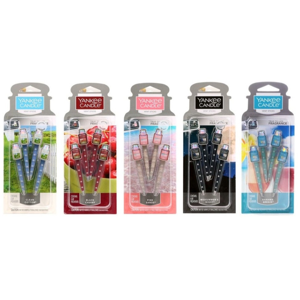 YANKEE CANDLE Gậy thông hơi ô tô nến Yankee