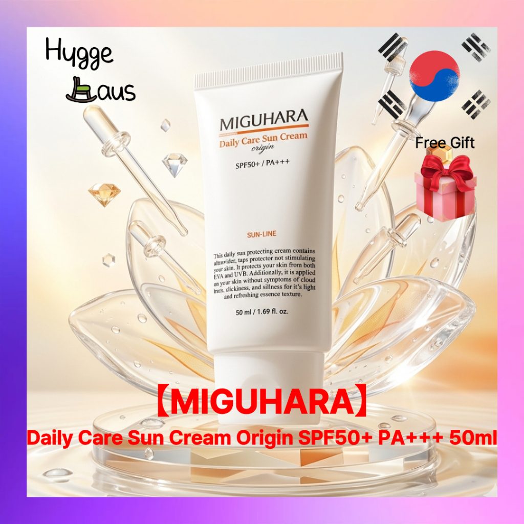 【 MIGUHARA 】 Kem chống nắng chăm sóc hàng ngày Origin SPF50 + PA + + + 50ml Kem chống nắng dưỡng ẩm 