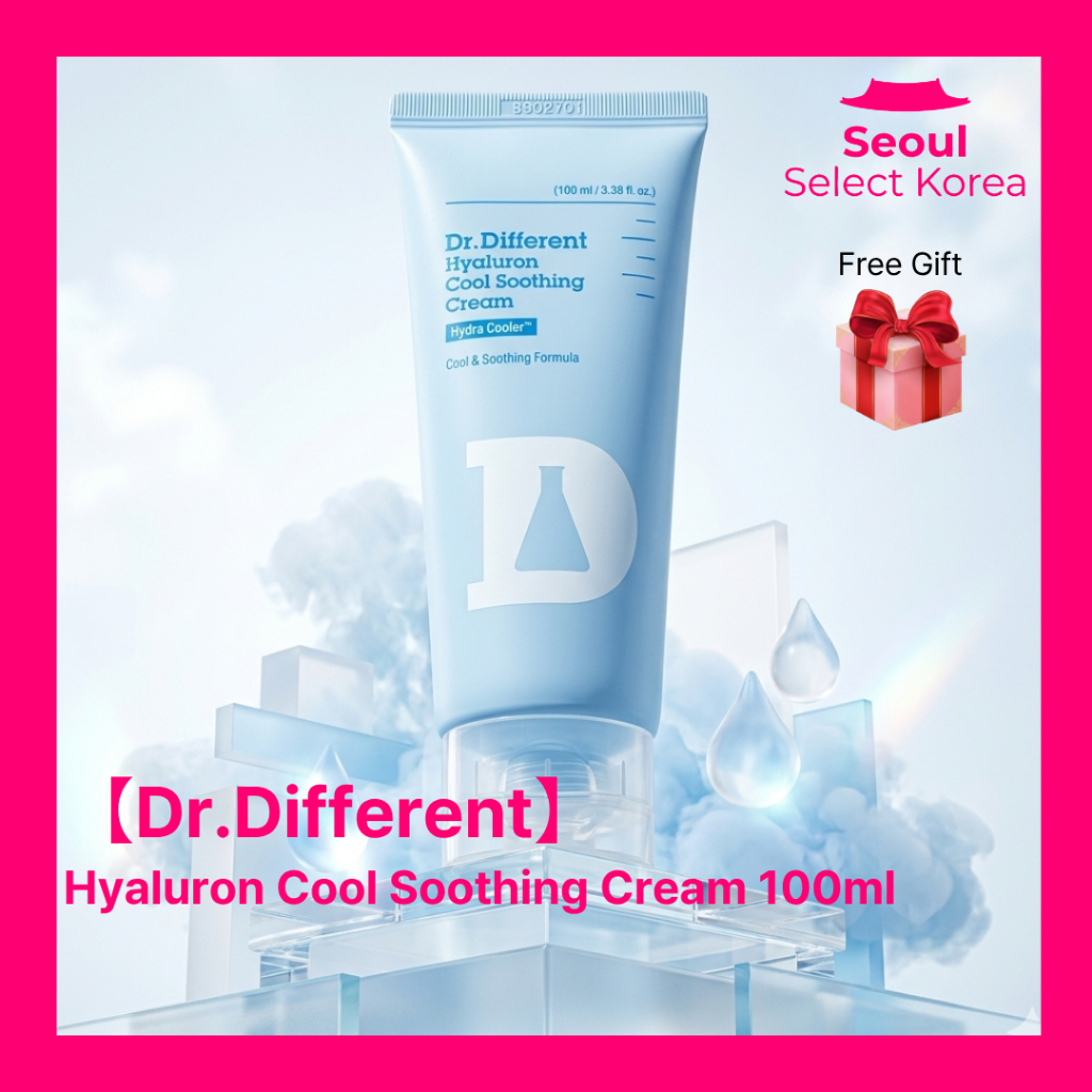 [Dr.Different] Kem dưỡng ẩm Hyaluron Cool Soothing Cream 100ml Kem dưỡng ẩm nhẹ