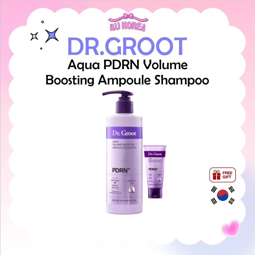 (+ 50ml) Dầu gội tăng cường âm lượng DR.GROOT Aqua PDRN – 300ml / K-BEAUTY