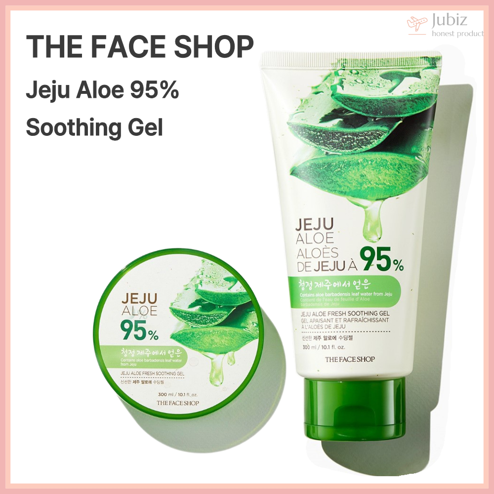THE FACE SHOP Jeju Aloe 95% Gel làm dịu 300ml