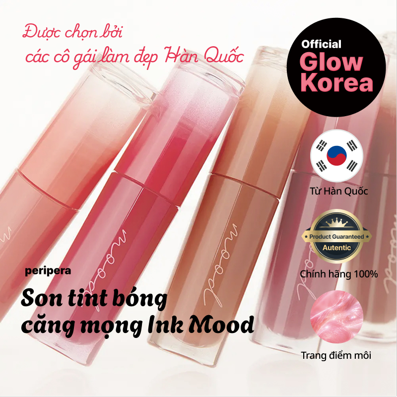 [peripera] Ink Mood Glowy Tint (peripera Son Tint Bóng Ink Mood Glowy) / 18 màu