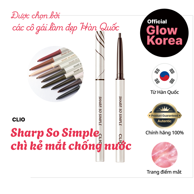 [CLIO] Sharp So Simple Waterproof Pencil Liner (CLIO Kẻ Mắt Chì Chống Nước Sharp So Simple Waterproo