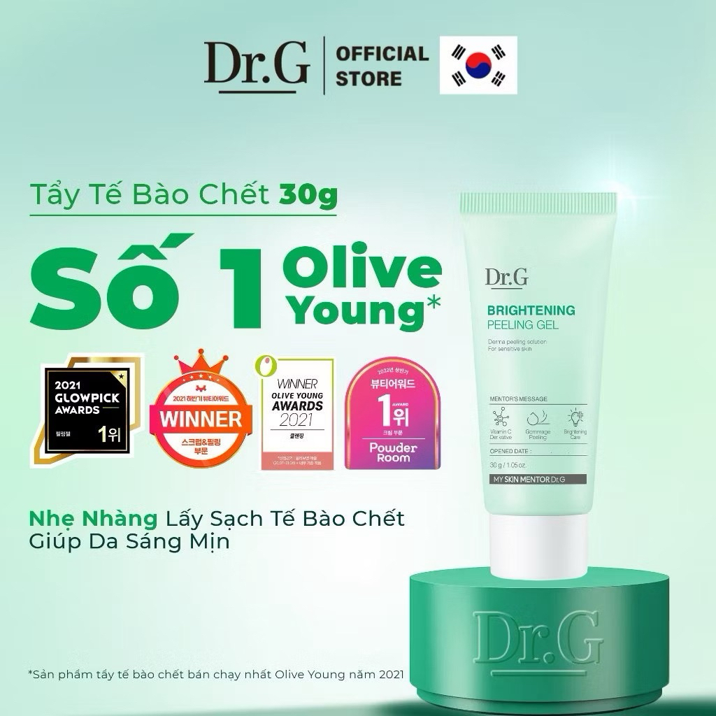 Tẩy da chết Dr.G Brightening Peeling Gel tuýp 120ml