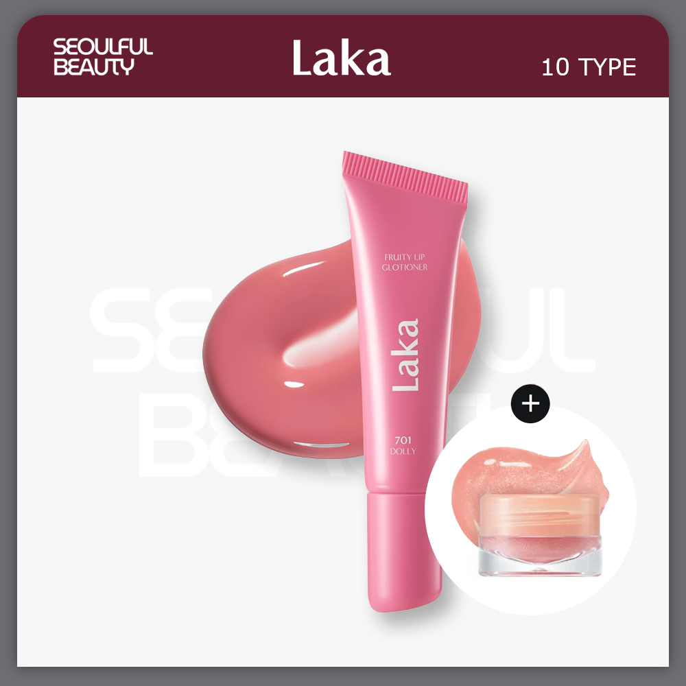 [Laka] Son dưỡng môi trái cây - 10 màu + Nồi Glotioner