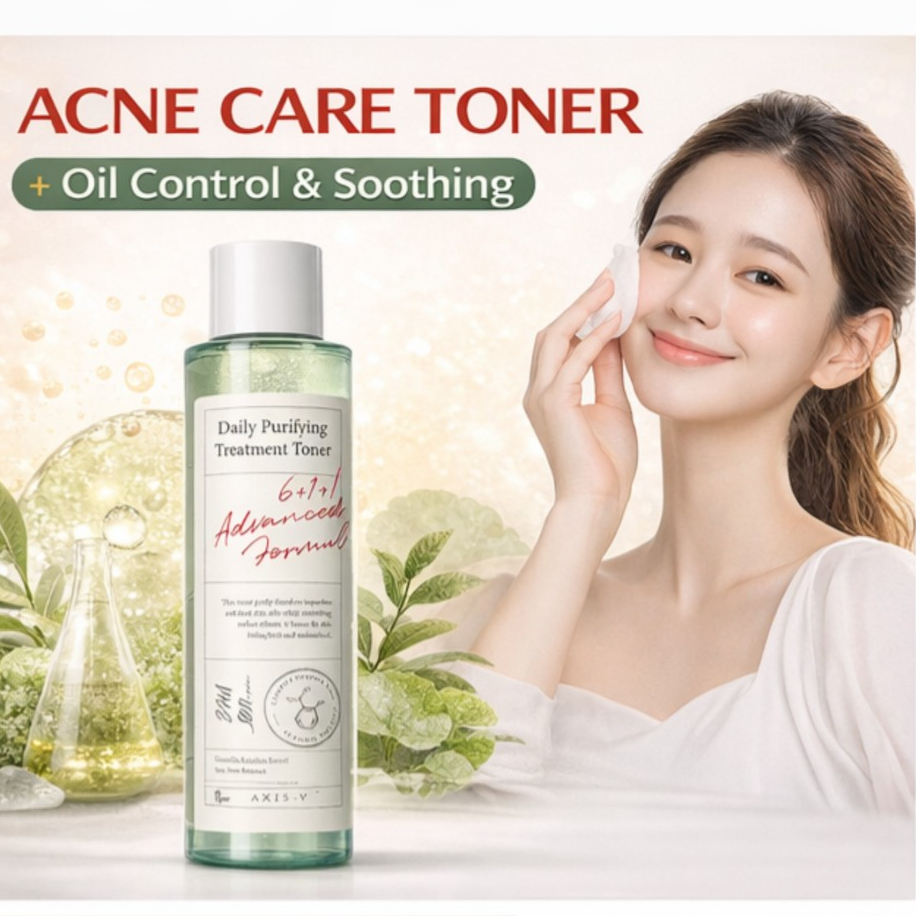 AXIS-Y Daily Purifying Toner 200ml BHA Korean Skincare