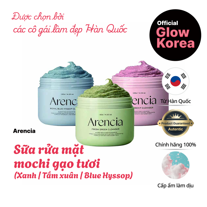 [Arencia] Rice Mochi Cleanser Fresh (Arencia Sữa Rửa Mặt Rice Mochi Cleanser Fresh) / 120g / 3 loại 