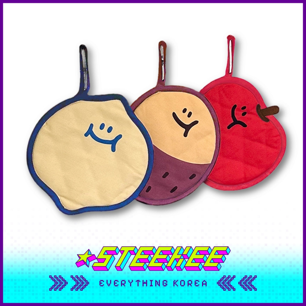 BÁNH THỨ HAI Lemon Apple Sweet Potato Shaped Pure Cotton Pot Mat của STEkee Korea 4482
