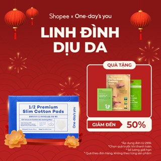   MUA 1 TẶNG 1  Hộp Bông Đắp Toner  Cotton Mềm Mại Mỏng Cao Cấp Phong Cách Hàn Quốc |  ONE DAY'S YOU 1 2 COTTON PAD  20Pcs  