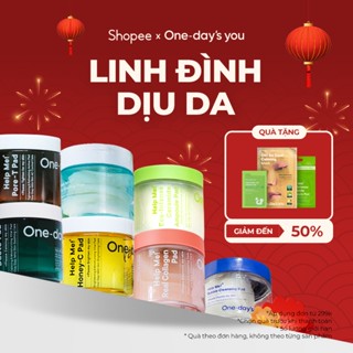   Toner Pad One Day's You Chính Hãng  7 Loại Bông Đắp Đa Năng – Tẩy Da Chết Cấp Ẩm Giảm Thâm Se Khít Lỗ Chân Lông Tẩy Trang  60–90 Miếng  | ONE DAY'S YOU Toner pad collection 