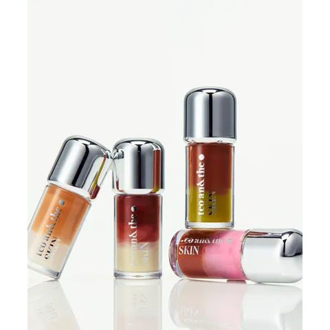 TEO VÀ THE K Cafe Mix Lip Serum Dual Oil Gloss Lip Serum PDRN Hydrating Plumping Lip Care K-Beauty