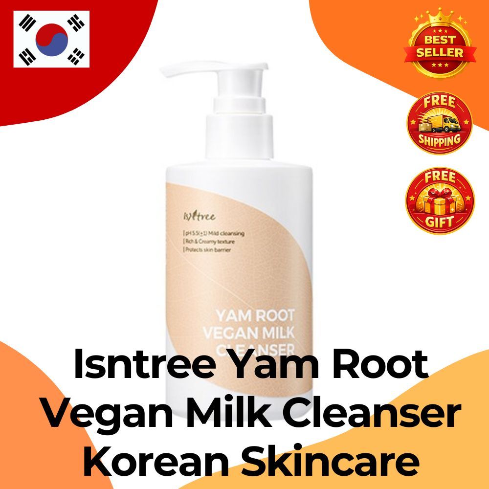 ISNTREE Sữa rửa mặt Istree Yam Root Vegan 220ml | Sữa rửa mặt nhẹ nhàng Hàn Quốc | Sữa rửa mặt dưỡng