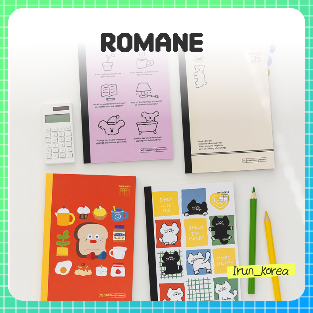 [ROMANE] Sổ tay Brunch Brother Dot Grid A5