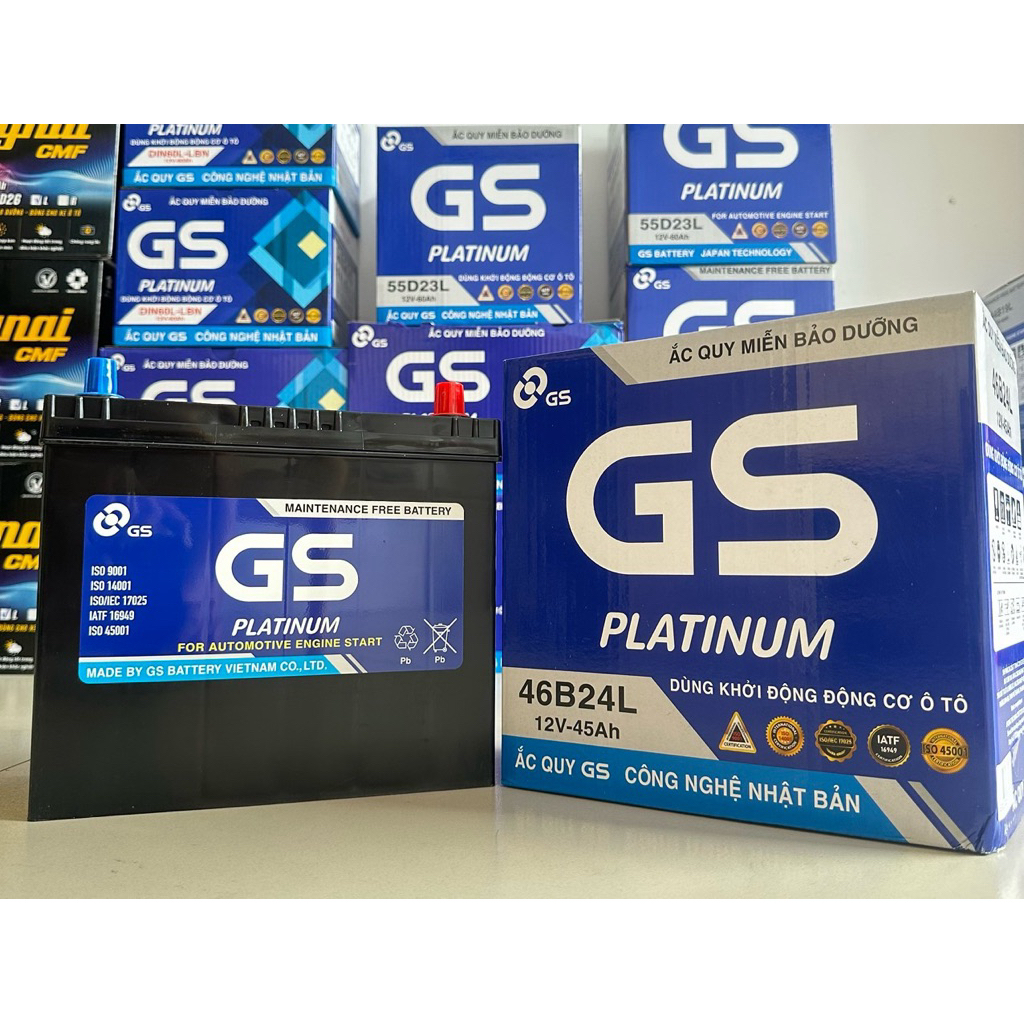 Ắc Quy GS 46B24L 12V-45Ah