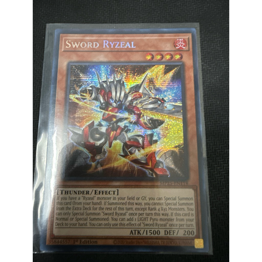 [WibuCardShop] Sword Ryzeal (MP25-EN118) - 2025 Mega-Pack Prismatic Secret Rare 1st Edition