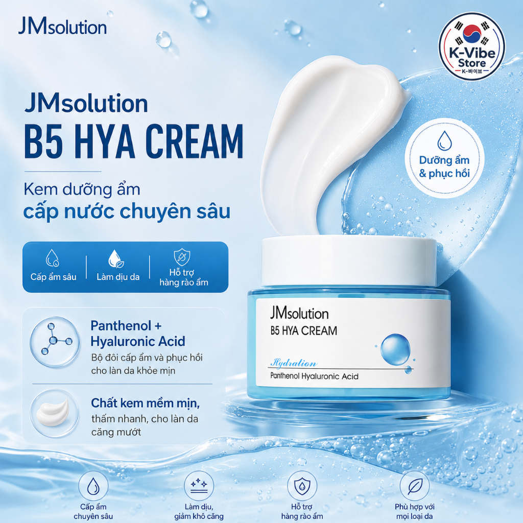 Kem dưỡng ẩm Hyaluronic VT PDRN / JM Solution B5 60 ml