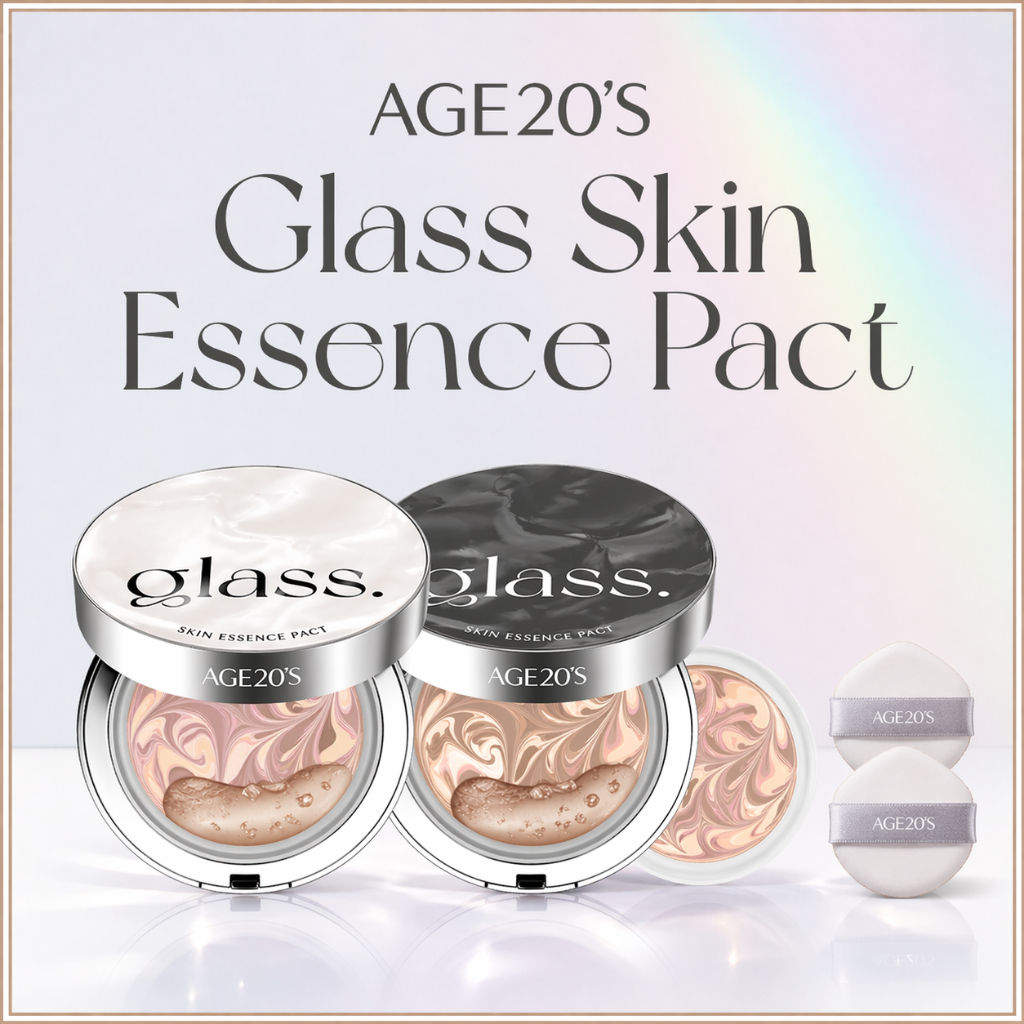 [AGE20 ’ s] Glass Skin Essence Pact Glow / Perfect 12.5g + Refill SPF50 + Cushion Foundation