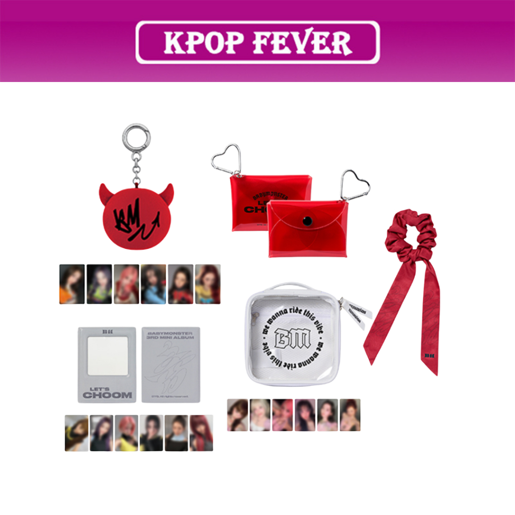 BABYMONSTER [CHOOM] MD / Scrunchie, PVC Mini Pouch, Multi Pouch, Photocard Collect Book, Plush Keyri