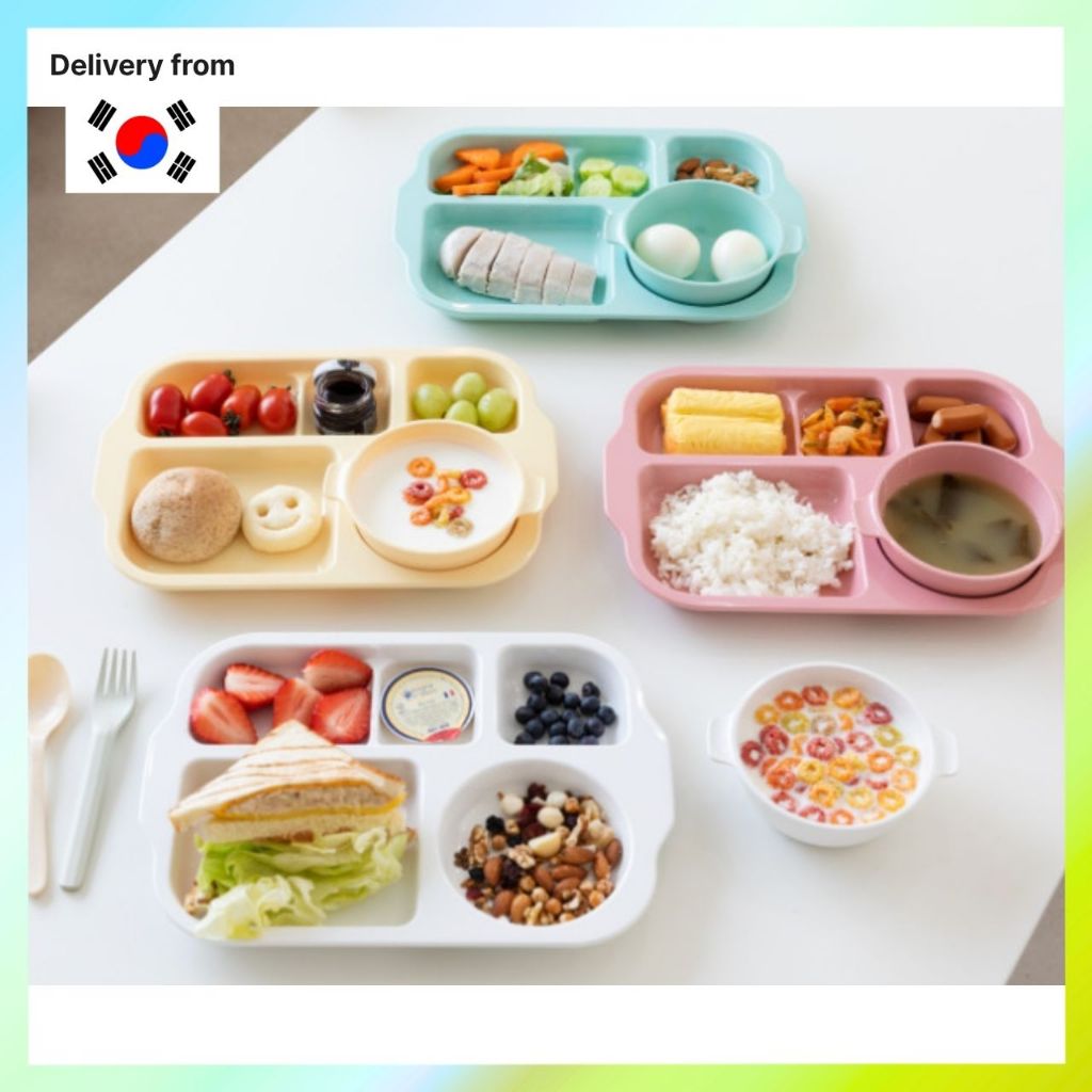 🇰🇷 [WithKitchen] Bộ khay đựng thức ăn 5 ngăn Yummy Yummy thân thiện với môi trường | Đảm bảo chính h