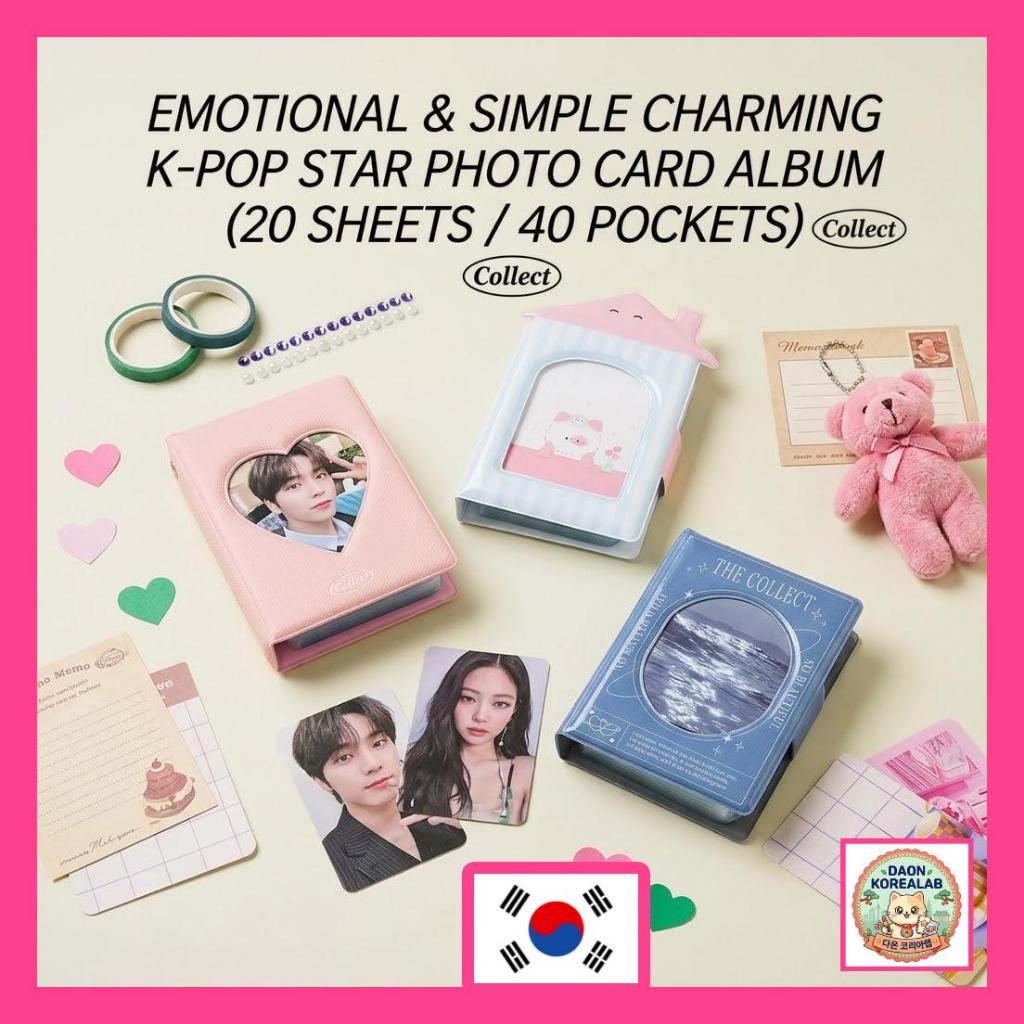 [DAON] K-POP Idol Photocard mini Album Collect Book - 20 Tờ 40 Túi Đựng DAISO Hàn Quốc