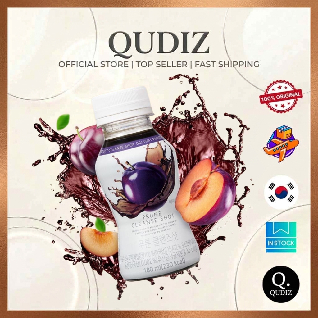 [Olive Young] Delight Project Cleanse Shot Prune Juice 180g Detox Drink Táo bón Đường ruột Sức khỏe