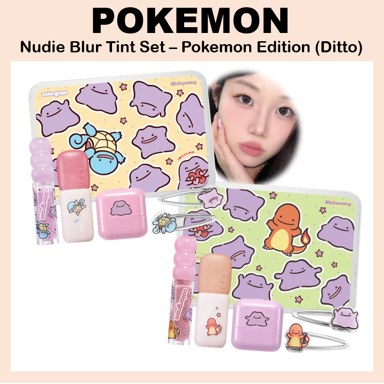 [POKEMON] Bộ Nudy Blur Tint – Phiên bản Pokemon (Ditto) Colorgram Pokemon