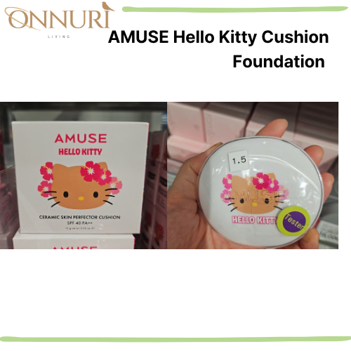 AMUSE Hello Kitty Cushion Foundation Ceramic Skin Perfect Cushion SPF40 PA + + K-Beauty Phiên bản gi