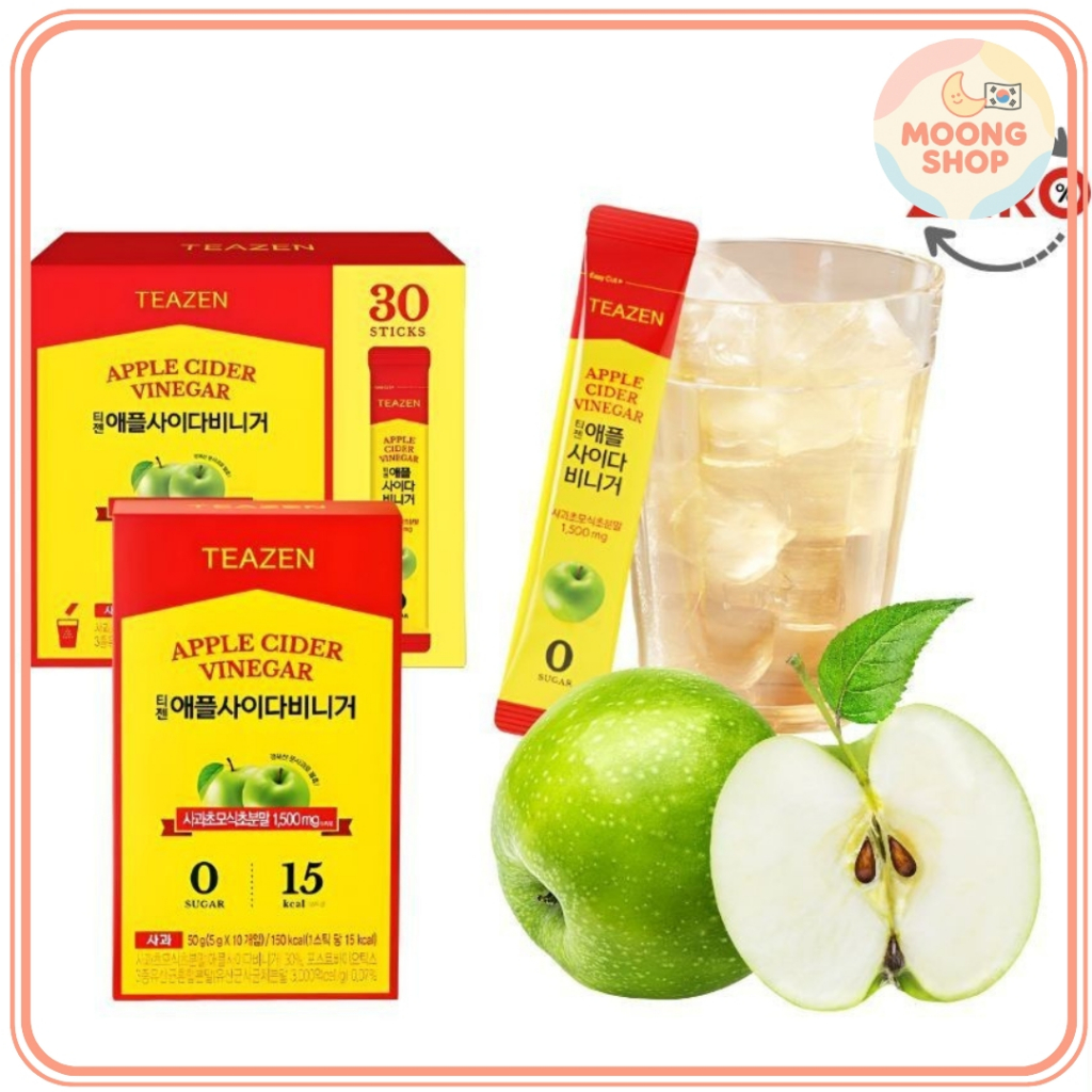 [TEAZEN] Táo Cider Giấm Stick Zero Sugar / Ít calo / Probiotic Formula giải độc đồ uống chế độ ăn uố