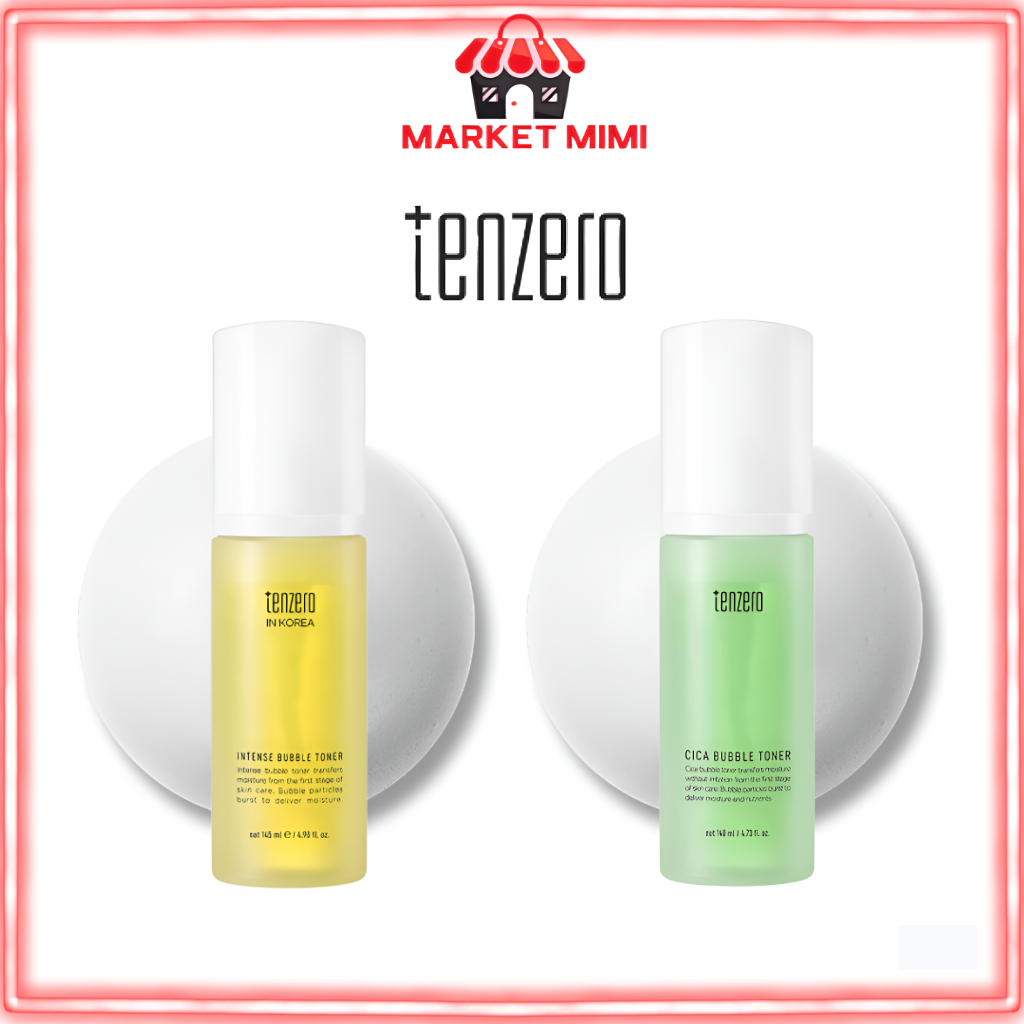 TENZERO Bubble Toner 140ml 2 Loại Cica Intense Hydrating Brightening Moisture Care Chăm sóc da Hàn Q