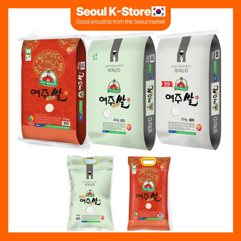 Gạo Yeoju đại diện của King 4kg 10kg 20kg gạo Jinseong 23 tuổi gạo mang hương vị ngon [Nước xuất xứ:
