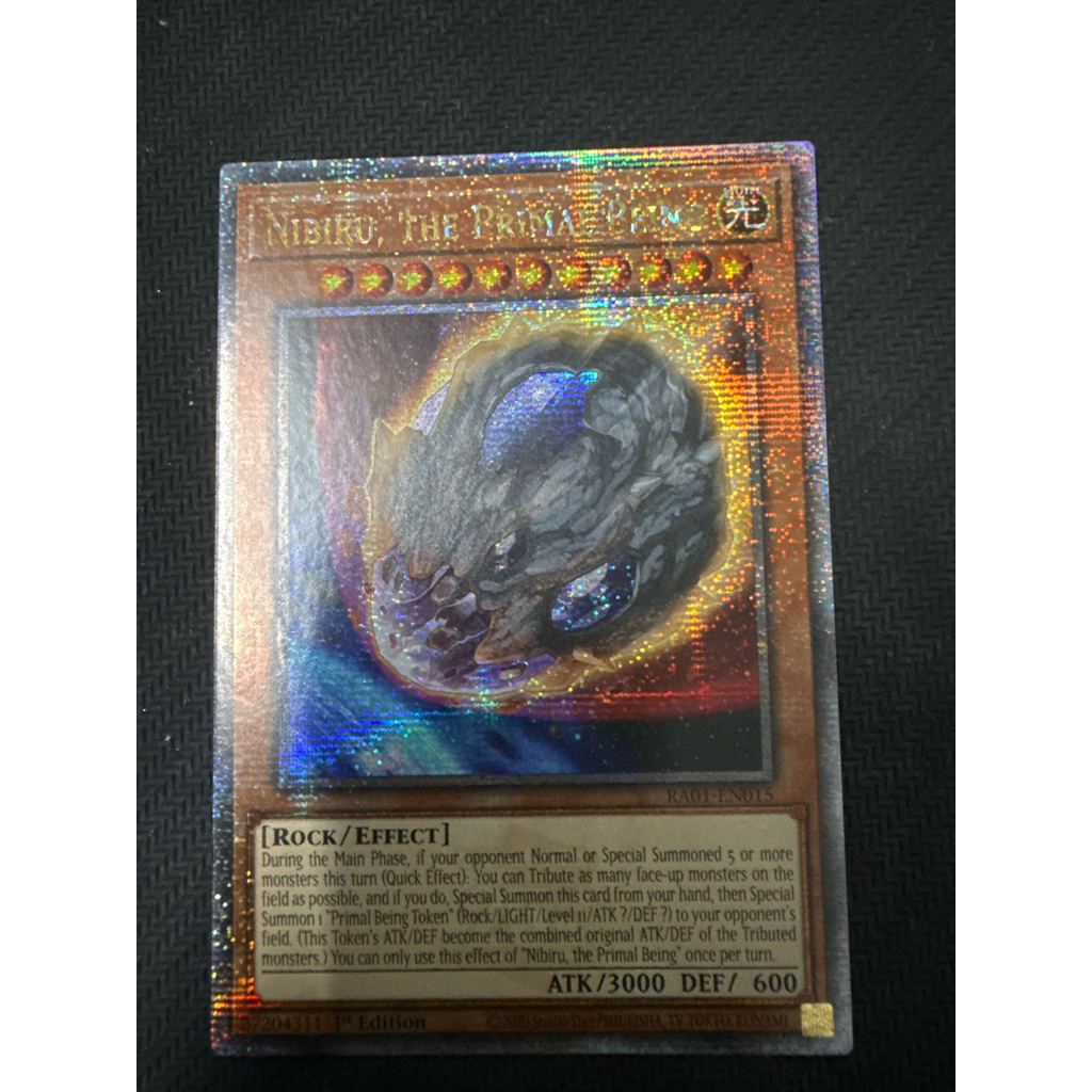 [WibuCardShop] Nibiru, the Primal Being (RA01-EN015) - Quarter Century Secret Rare 1st Edition