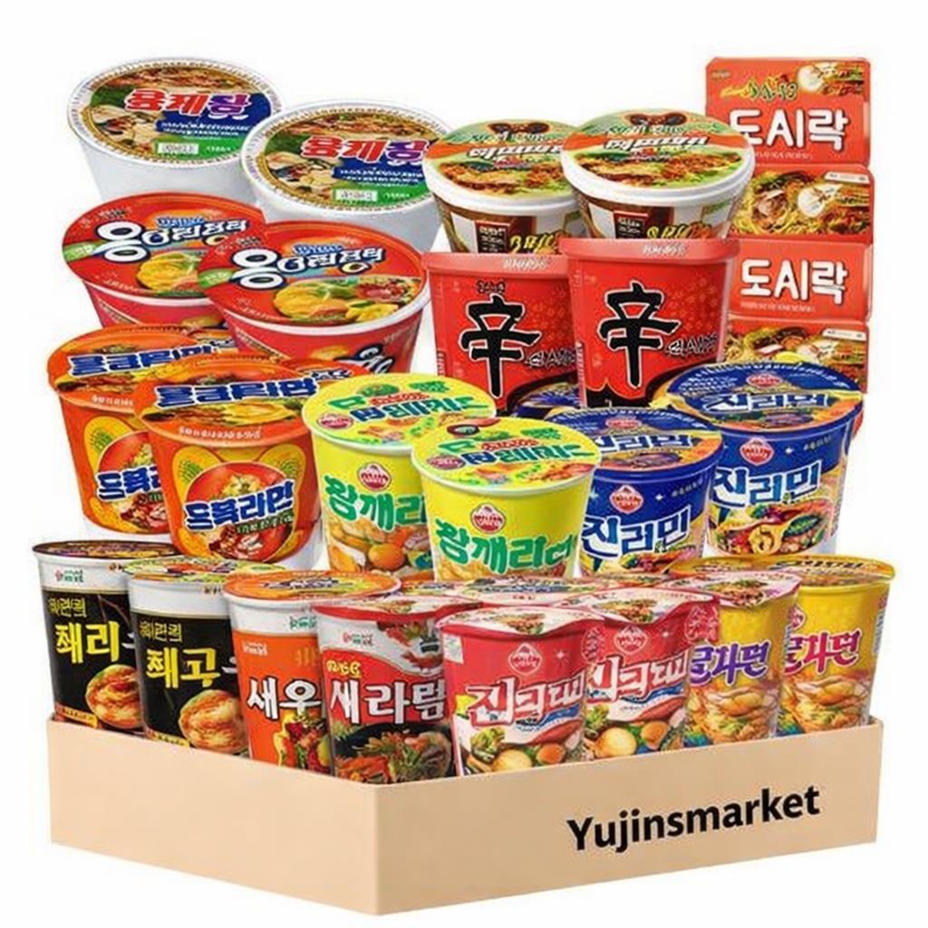 [nongshim, ottugi] Chọn bộ 10 loại ramen cốc Hàn Quốc phổ biến