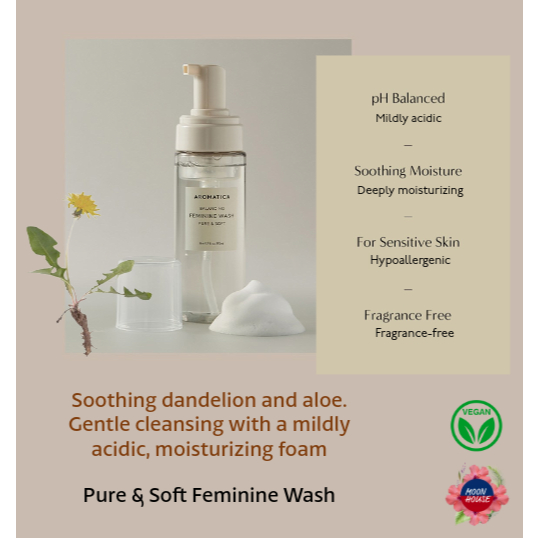 [Vegan Life] Sữa tắm nữ tính Pure & Soft Aromatica, 170ml (Direct Shipping from Korea ✈️)