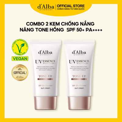 [d'Alba Official] Combo 2 Kem chống nắng nâng tông da Waterfull Tone-up Sun Cream SPF 50+ 50ml