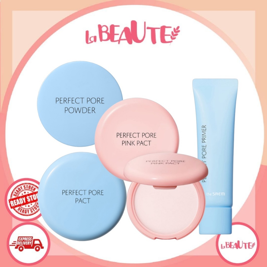 THE SAEM Bột làm mờ lỗ chân lông hoàn hảo Saem Saem Saemmul 5g & Pact 12g để kiểm soát cặn bã