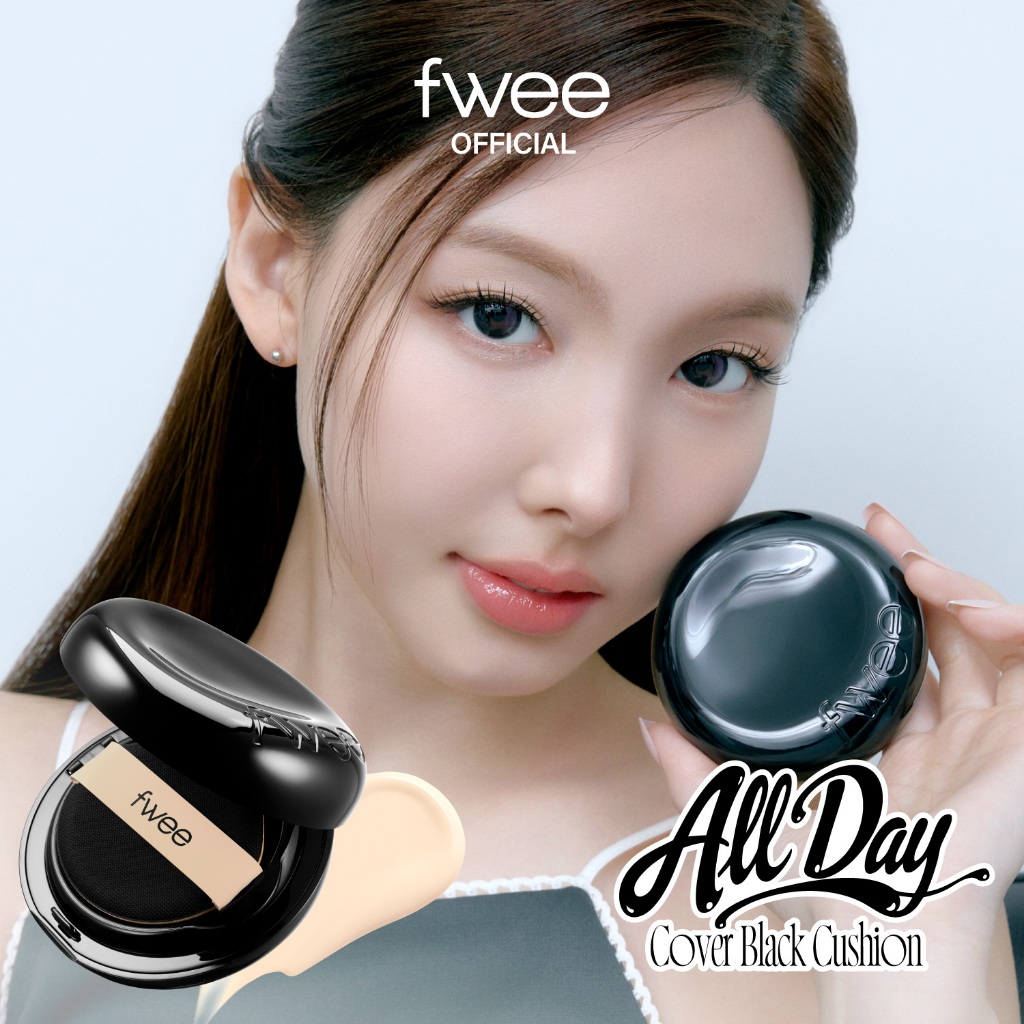 [fwee] All-Day Cover Black Cushion (5 Colors)